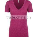 Next Level Apparel Ladies' CVC V-Neck Tee - Made From 60% Cotton, 40% Polyester Jersey and Comes With Your Logo. thumbnail-4