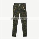 2017 Khaki Ankle Cargo Woodland Camouflage Pants for Women thumbnail-6