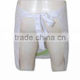 2015 Design Wholesale Promotional Solid Color Disposable White Apron thumbnail-4