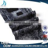 2017 New Style Navy Blue Snow Dirty Wash Slim Fit Mens Jeans Pants thumbnail-4