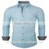 2016 New Wholesale Classic Slim Fit Plaid Custom Mens Casual Dress Shirts thumbnail-3