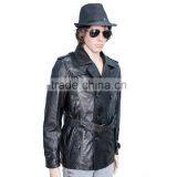 DOUBLE PRESS OFFICER LEATHER COAT SHEEP LEATHER thumbnail-3