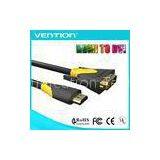18 + 1 Gold Plated DVI to HDMI Cable High Speed 1080p Awm 20276 For HDTV / DVD / VCD thumbnail-1