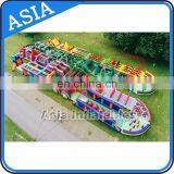 Adult Use Inflatable Outdoor Obstacle Course Equipment On Land For Sale