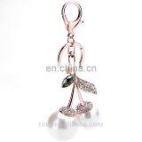 Sweet Fruit Key Holder White Pearl Cherry Shape Keychain thumbnail-1