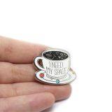 Space Coffee Cup Hard Enamel Pin thumbnail-3