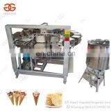 Hot Sale High Quality Semi Automatic Gas Heating Pizzelle Cookies Ice Cream Waffle Cone Baking Maker Kuih Kapit Making Machine thumbnail-3