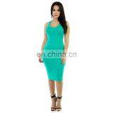 Wholesales Best Sellers Women Sleeveless Casual Dresses Ladies Bodycon Dresses Women Summer Dresses thumbnail-2