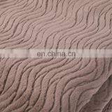 High Quality Custom Double Layer Embossed Gray Faux Rabbit Fur Throw Blanket For Winter thumbnail-4