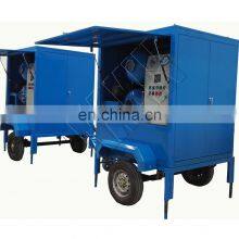 Mobile Transformer Oil Treatment Machine Enclosed Metal Doors Oil Transformer Oil Purifier