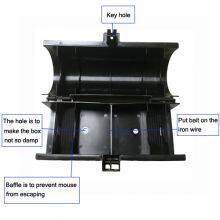 Plastic Mouse Locking Bait Station Rat Rodent Control Trap With Key With Holes thumbnail-4