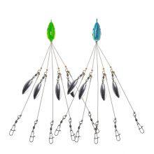 DUUV Fishing Tackle 5 Arms Alabama Umbrella Rigs With Barrel Swivels Ultralight Fishing Lures Bait Rigs for Bass Lures thumbnail-1