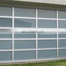 Modern Automatic Aluminum Sectional Panel Glass Garage Doors for Homes thumbnail-4