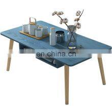 Italian Luxury Soft Living Room Pine Coffee Table With Pine Legs Modular Modern Rectangular Tea Table