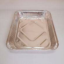 Medium Rectangular Aluminum Foil Tableware Catering Kitchen Hotel Barbecue Baking Oven Tray Food Grade Environmental Protection Recyclable thumbnail-5