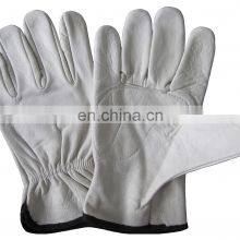 Cow Split Leather Back Grain Goatskin Palm Leather Driver Gloves thumbnail-2