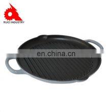 Enamel Skillet Non-stick Cast Iron Grill Frying Steak Pan thumbnail-3