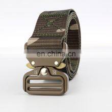 High quality Outdoor Military Camouflage Heavy duty Nylon Waistband Tactical Belt with quick-release Buckle