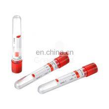Greetmed ce disposable medical edta k2 k3 non vacuum blood collection tube with edta k2/k3/2na