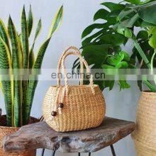 Water Hyacinth Handbag Straw Pouch Bag, Handmade Beach Bag, Summer Purse Vietnam Supplier thumbnail-4