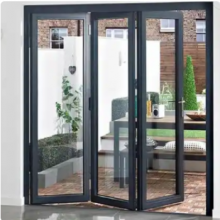 Cheap and High Quality Aluminum Custom Waterproof Bifold Aluminum Alloy Folding Door thumbnail-1