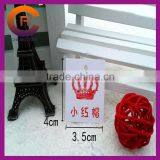 300g White Card Red Printed Custom Elastic String Jewelry Tags