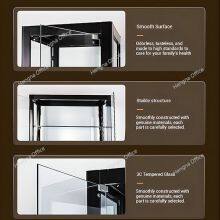 Premium LED Display Cabinet: High-Transparency Tempered Glass, Adjustable Laminates, Perfect for Model Car Showcase. thumbnail-5
