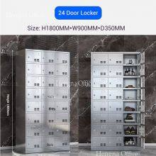 Wholesale Long Lifespan Modern Stainless Steel Lockers With Stainless Hanging Rod for Hotels & Resorts | Secure Personal Storage thumbnail-1
