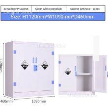 Hengna Säure- und Laugen-Schrank | PP-Labormöbel HN-PP1100 - Mit eingebauter tiefen Leckagewanne und chemikalienresistenten PP-Scharnieren thumbnail-1