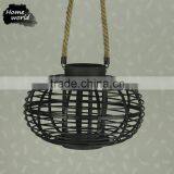 Black Elegant Antique Collectible Outdoor Candle Lantern thumbnail-2