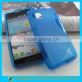 Tpu Plastic Cell Phone Case for LG Optimus F3 LS720 Wave Design