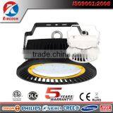 Hook Mounting ETL DLC CE FCC 5 Year Warranty IP65 Industrial UFO 200w 150w 100w Led High Bay Light