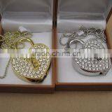 Heart Usb Promotional Gifts for Girl Metal Heart Thumb Drive thumbnail-1