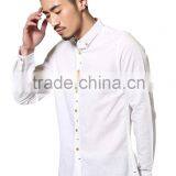 Dress Shirts Mens Ready Made Cotton Shirts Linen Shirt thumbnail-1