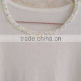 Three Quarter Sleeve Knitting Wear Lace Pullover for Lady thumbnail-2