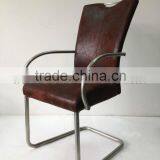 2014 Hot Sale Stainless Steel Leather Dining Chair (SZ-DC040) thumbnail-1
