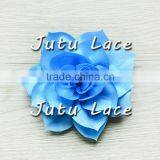 3.5inch Lotus Artificial Flower in Purple for Clothes Flower/ Hair Clip/Pin Brooch/- 20colors for Choose-Satin Lotus Flowers thumbnail-4