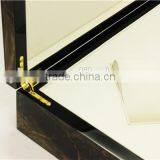 Wholesale Factory Supply Custom Design Wooden Watch Storage Box With Gold Button thumbnail-2