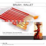 Wholesale 10pcs Wooden Handle Nylon Hair Artist Painting Brush Quality Choice thumbnail-5