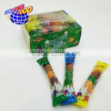 4 colorful jelly candy with lollipop