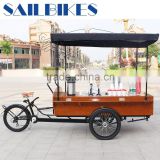 easily moving electric tricycle for selling coffee