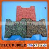 Kids' Playground Colorful EPDM Dog-bone Rubber Tiles