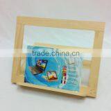 Handmade High Quality Wooden Shelves Computer Support Rack Pine thumbnail-2