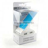 Blue Folding Usb Hub Phone Holder With Charger