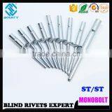 DOME HEAD STRUCTURE S-BOLT RIVETS