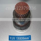 low voltage pvc jacket xlpe insulated single core power cable 630mm2