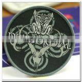 2016 Christmas Round Hot Sale High Quality Custom Woven Patch for Clothing/sweater