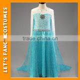 Girl Dress Summer Girls Clothes Girls Princess Anna Elsa Cosplay Costume Kid's Party Dress Dresses PGCC-1415 thumbnail-3