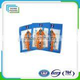 Transparent Window Three Side Seal Plastic Zipper Bag for Fish Food