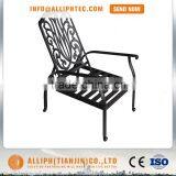 Outdoor Garden Beach Pool Aluminum Chaise With Ottoman thumbnail-2